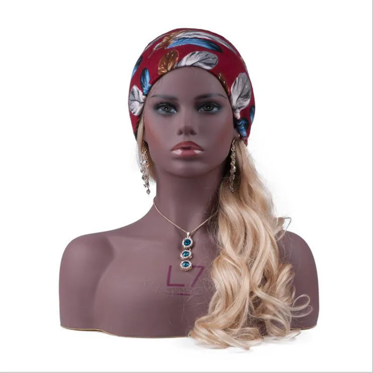 Afro-American Female Realistic Manikin Head Bust Sale For Jewelry Hat Earring Lace Wig Display head mannequin  Cabeza Maniqui enlarge