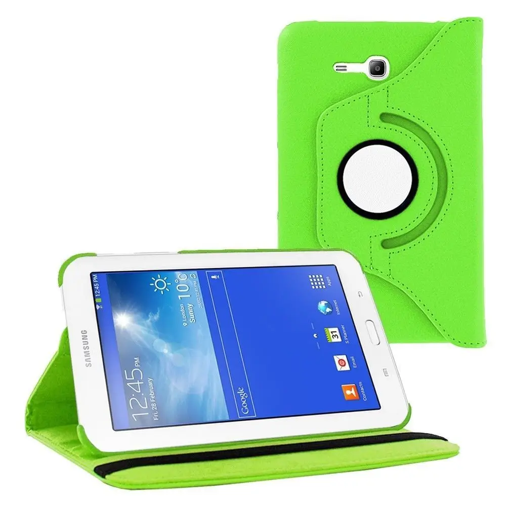 Чехол из искусственной кожи с вращением на 360 градусов для Galaxy Tab 3 7 &quotLite SM-T110 T111 T116