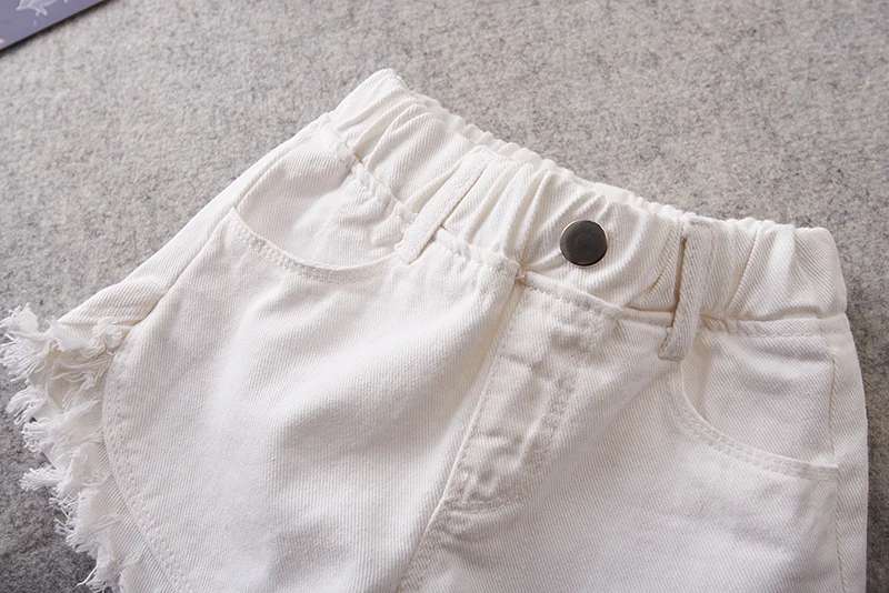 Летние штаны для маленьких девочек Детские брюки Шорты Цвет черный белый | Мать и