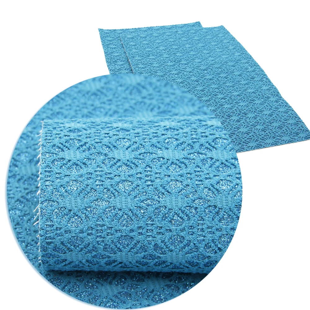 

David accessories 20*33cm lace faux artificial Synthetic leather fabric hair bow diy decoration crafts 1piece,1Yc3667