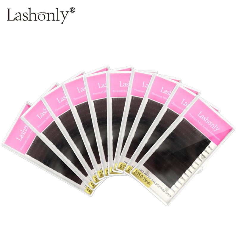 10 cases/lot High Quality Mink Eyelash Extension Individual Eyelashes Natural Make Up Fake False | Красота и здоровье