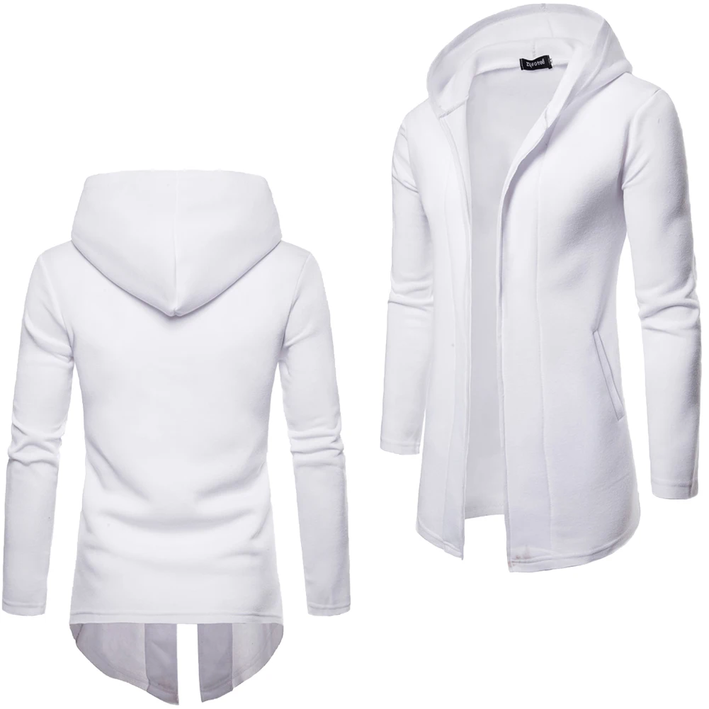Новые модные зимние теплые Для мужчин Повседневное свитер Slim Fit с длинным рукавом с капюшоном кардиган Тренч пальто куртка костюм из хлопка