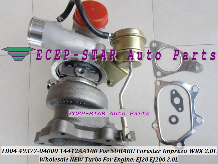 Турбокомпрессор TD04L 49377-04000 14412-AA100 14412AA100 4937704000 Для SUBARU Forester Impreza WRX EJ200 EJ20 2.0L 211HP |