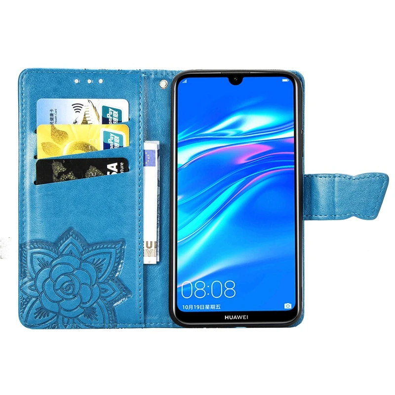 3D Butterfly Leather Flip Case For Huawei P30 P20 Lite P Smart Z Y6 Y7 2019 Y9 Y5 Prime 2018 Honor 10X 8A 8S Mate 20 Pro Cover | Мобильные