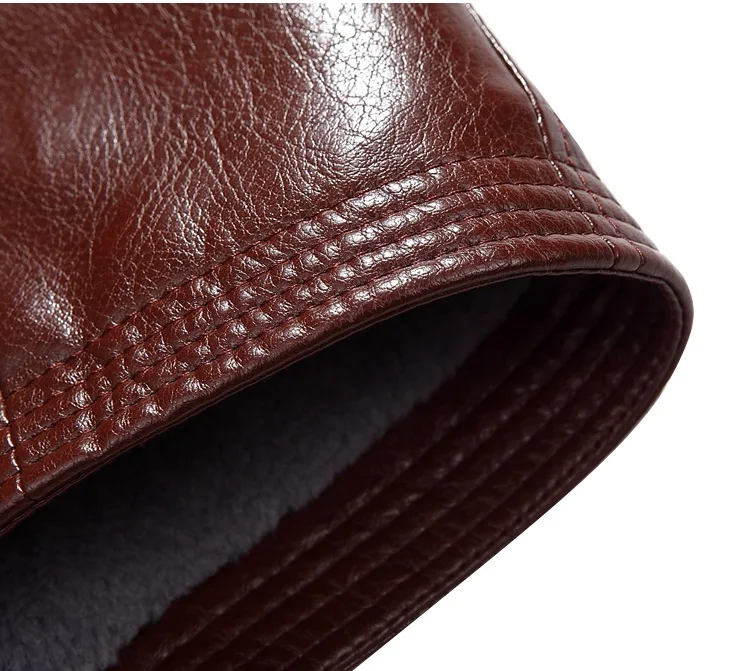 

8708 New Fashion Men Clothing Sheepskin Leather Coat Man Winter Lamb Fur Coat Leather Man Jacket