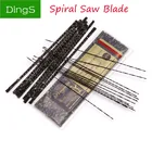12 шт. лезвия для пилы по дереву спиральные зубья 130 мм 1 #-8 # виды стальной проволоки для резки металла ручные инструменты для резьбы