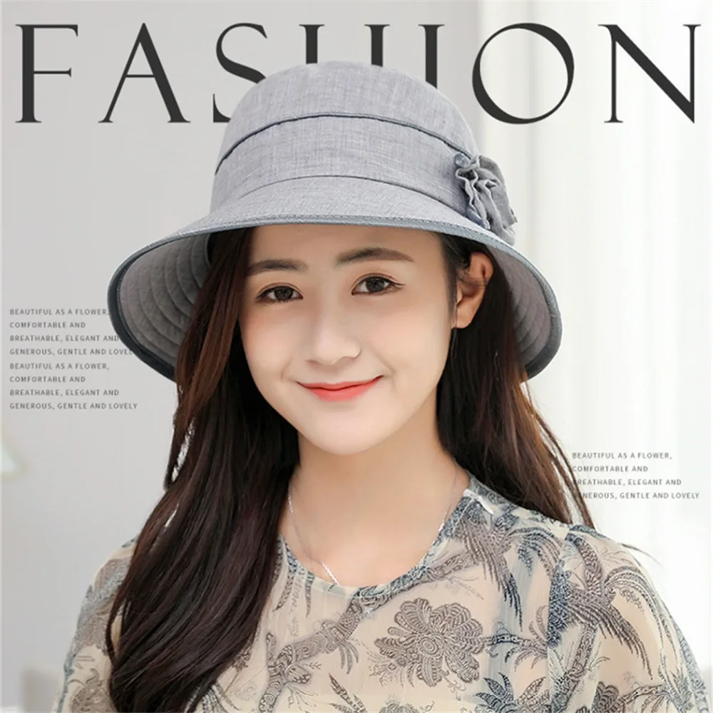 Elegant Women Harajuku Bucket Hats Fashion Korean Style Flat Cap Outdoor Sun Protection Summer Bow Hat Fedoras Chapeu Feminino | Аксессуары