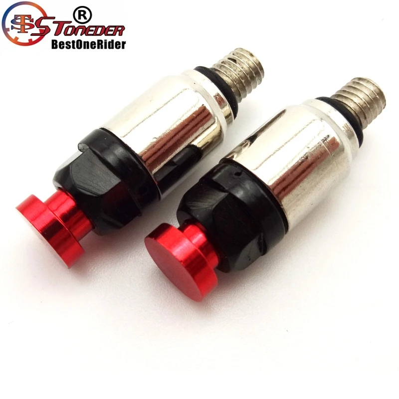 Передняя вилка STONEDER M5 x 0 8 красные воздушные клапаны для CR 80 85 125 250 500 CRF 150R 250R 450R 450X