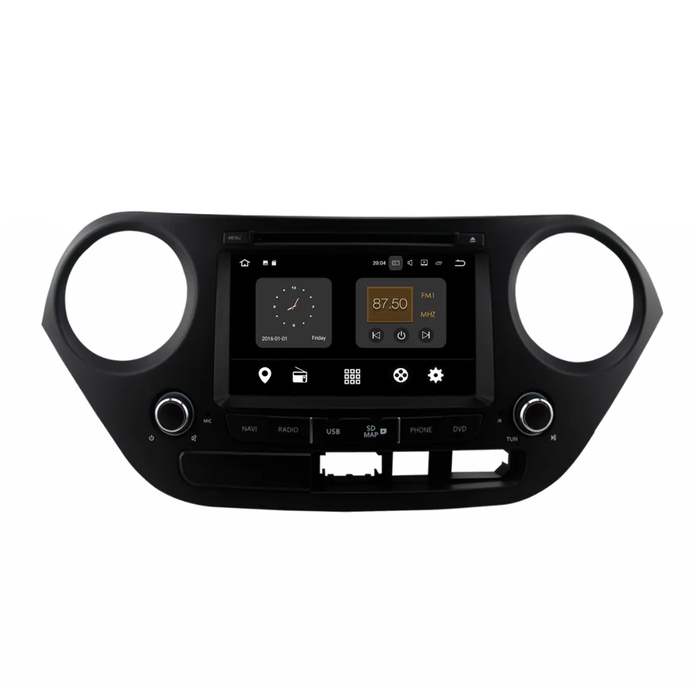 Двойной din 7 дюймов android 1 автомобильный dvd плеер для hyundai grand i10 2013 2015 с радио gps