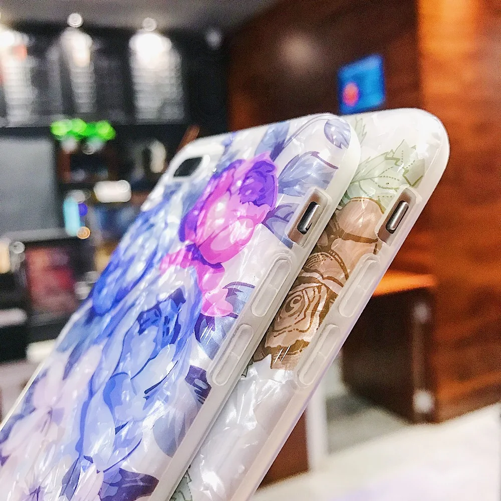 Мягкий силиконовый чехол для телефона iPhone XS Max XR X 8 7 6 S Plus с цветочным рисунком |