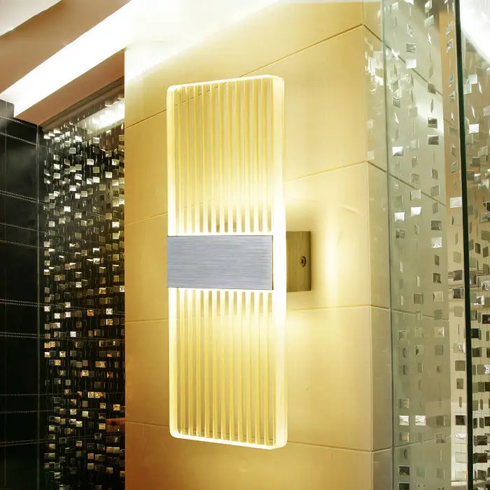 Прозрачная Светодиодная лампа PMMA из плексигласа прикроватная для спальни