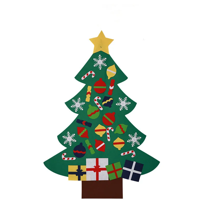 DIY войлочная Рождественская елка для Chritmas украшения дома набор стен магазин