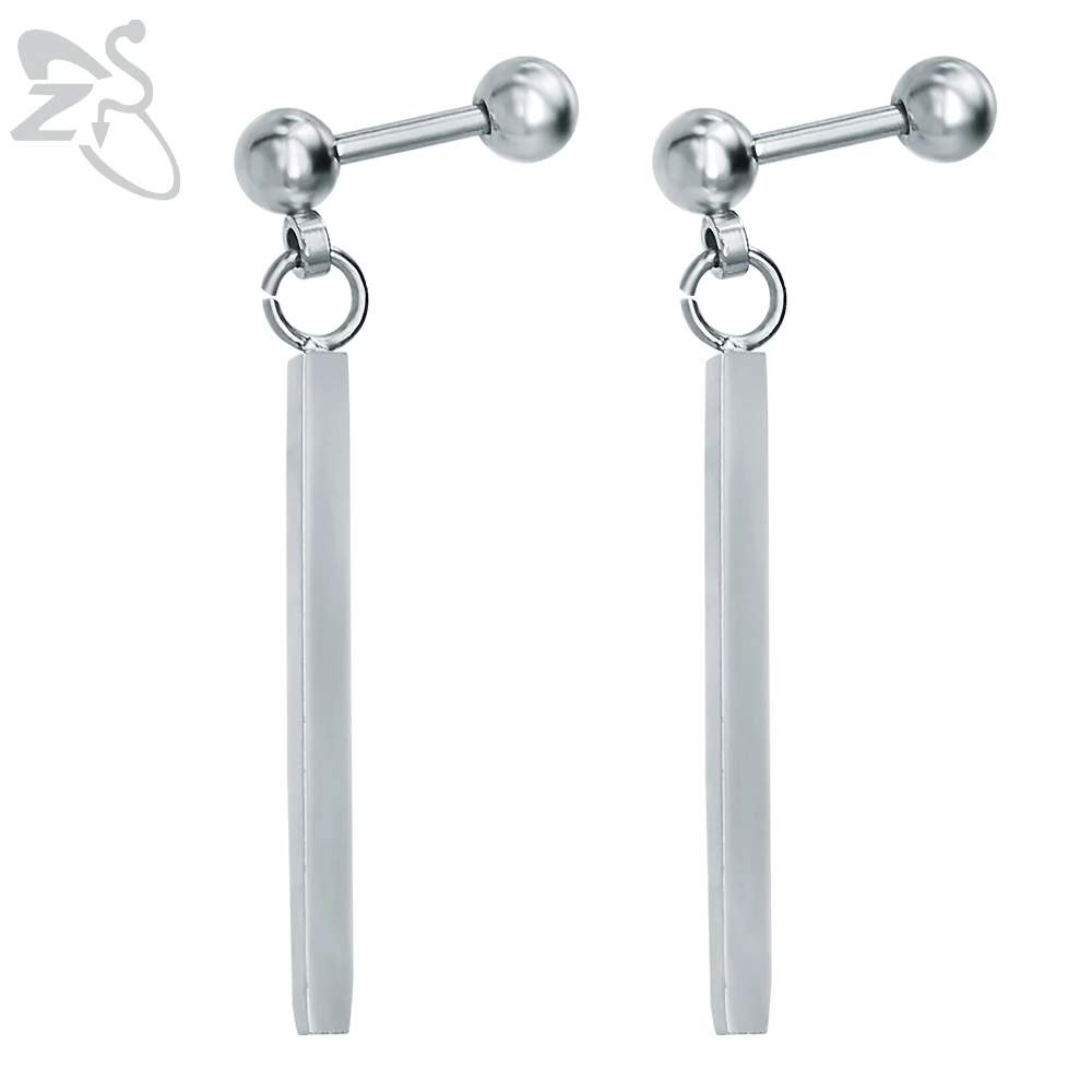 Женские серьги гвоздики из нержавеющей стали|bar earrings|earring trendyfashion stud earrings |