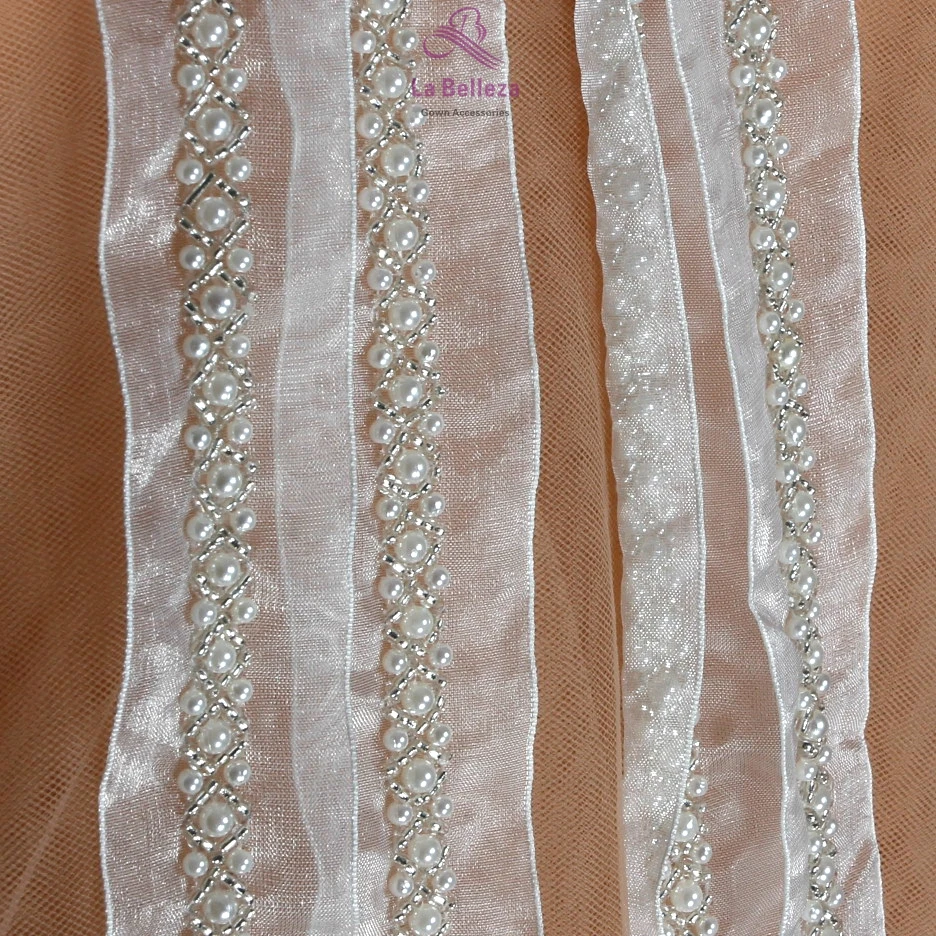 La Belleza Off white silver handmade lace trim 1cm-3cm width wholesale SNT170802-4