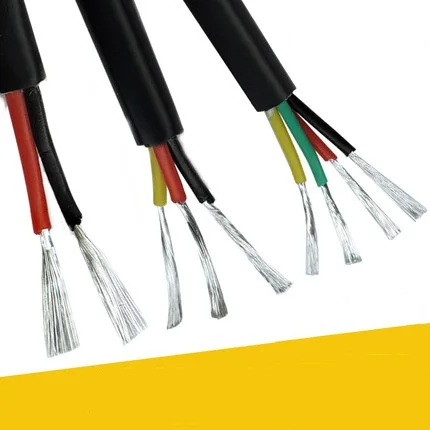Силиконовый кабель олово-медный гибкий 22AWG высокая термостойкость 200 градусов-60 градусов