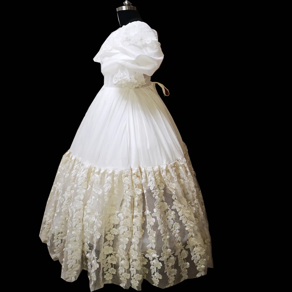 Белое элегантное платье для косплея на Хеллоуин готическое историческое D-296 в