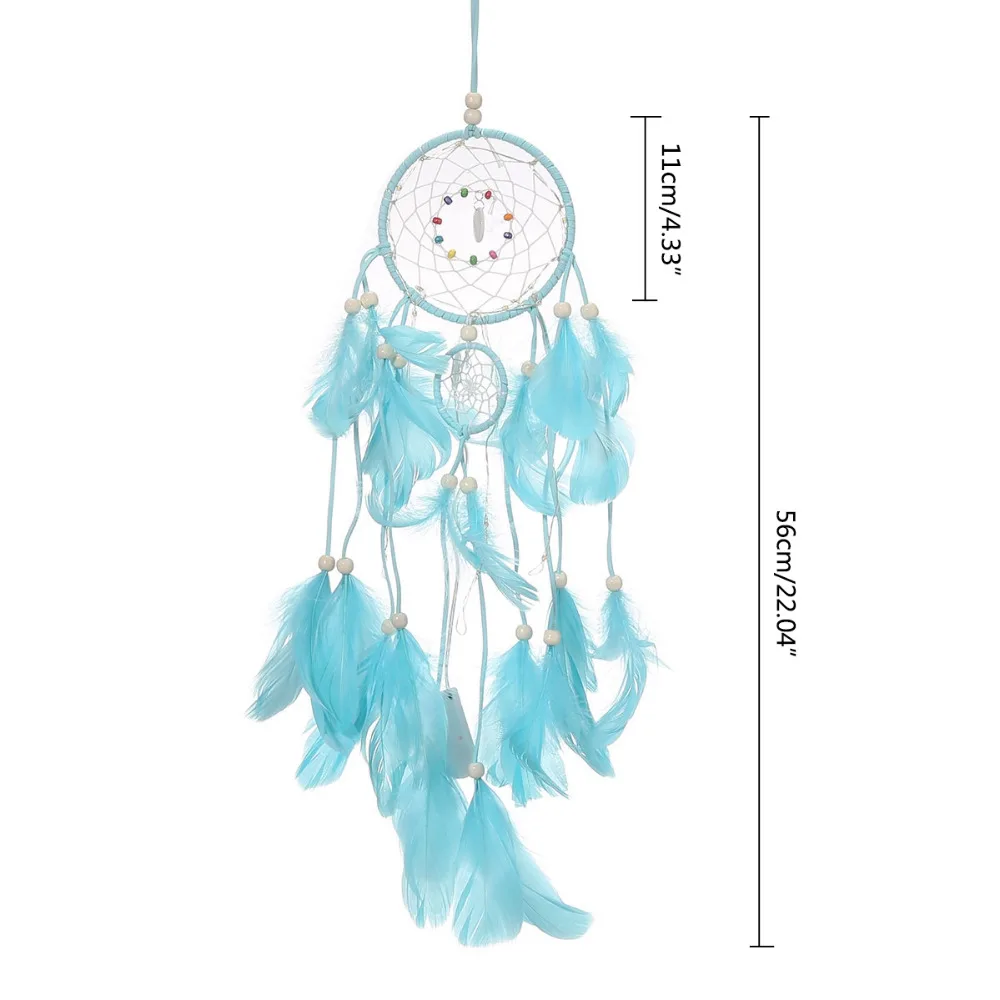 Украшение для дома Винтаж Ретро креативный круглый Ловец снов перья настенные