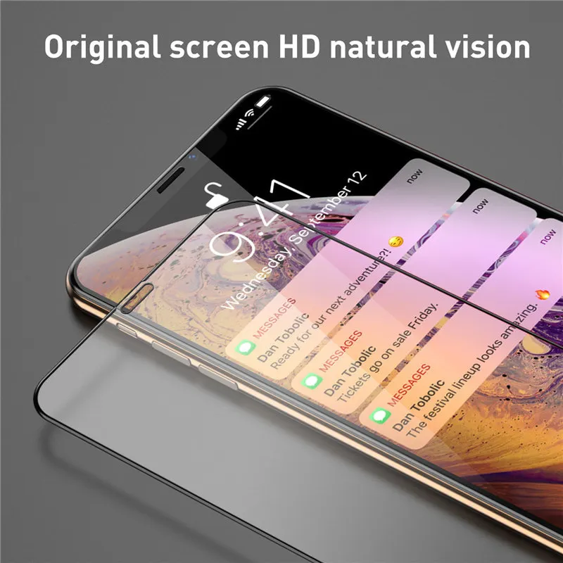 9D полное покрытие закаленное стекло для Apple IPhone 8 Plus защита экрана защитное 6 XS Max X