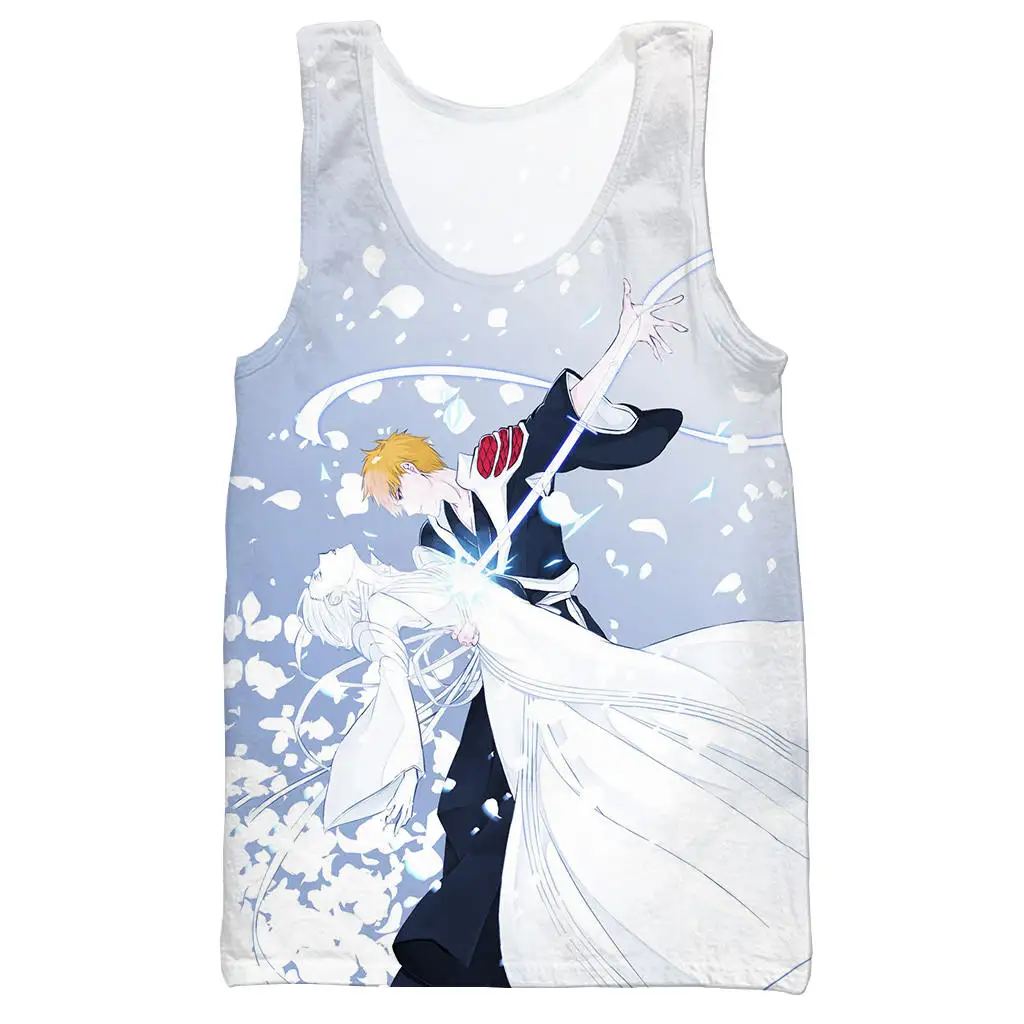 Модная майка отбеливатель Kurosaki Ichigo для мужчин и женщин крутая тренировочная с 3D