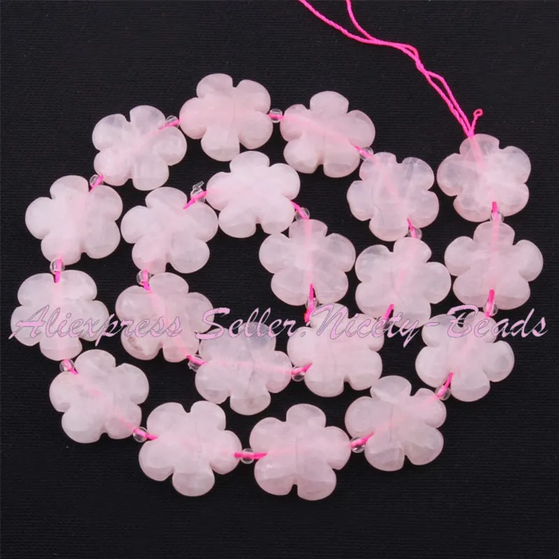 Rose Quartz 20 мм Монета цветок родонит, флюорит, кристалл, агаты натуральные камни Натуральный камень Бусины бусинки бусы Strand 1" для Цепочки и бижутерия ожерелья изготовления ювелирных изделий - Цвет: Rose Quartz