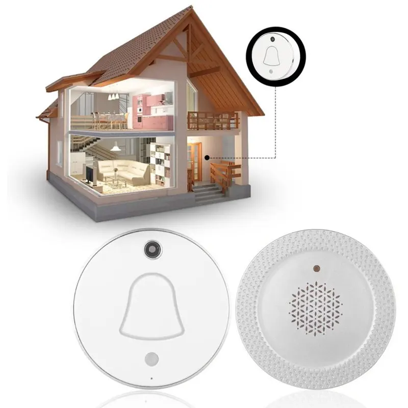 Smart Wireless WiFi Enabled Camera Door Phone Visible Doorbell Home Security Ring Bell Video-eye For | Безопасность и защита