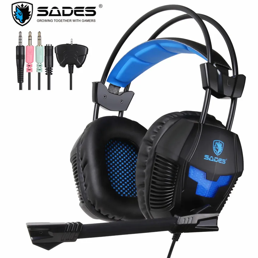 Sades SA 921 Стерео Игровые наушники для мобильного телефона PS4/Xbox 360/MAC/Оборудование