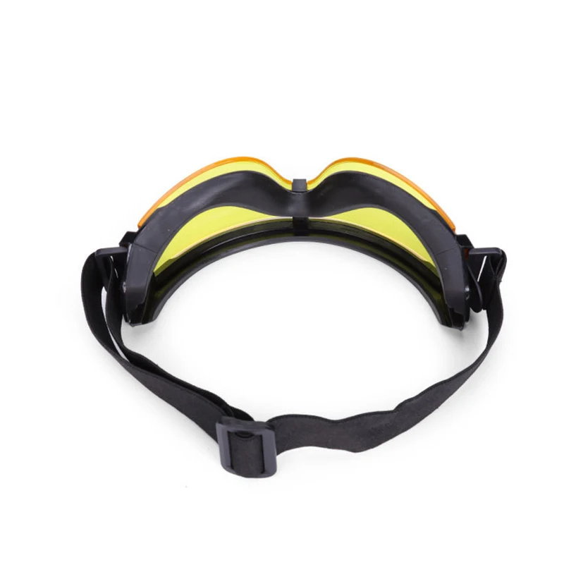 Светильник удобные очки 3 линзы прозрачные/черные/желтые защита от пыли USMC Airsoft X800