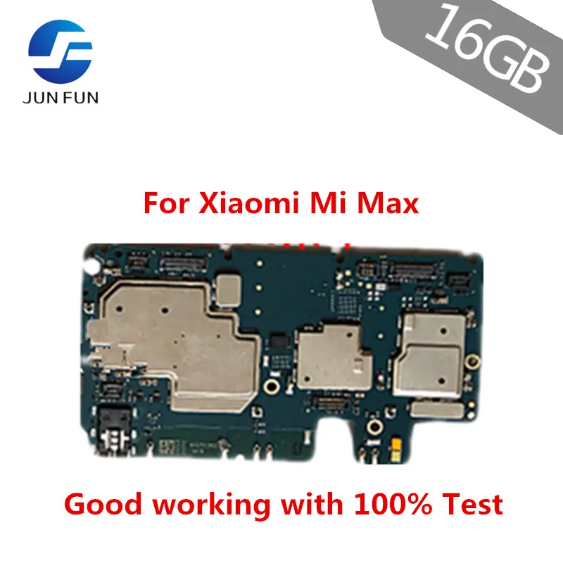 Бренд Jun Fun 16 GB разблокированная Материнская плата разблокированная с чипами цепи гибкий кабель для Xiaomi Mi Max