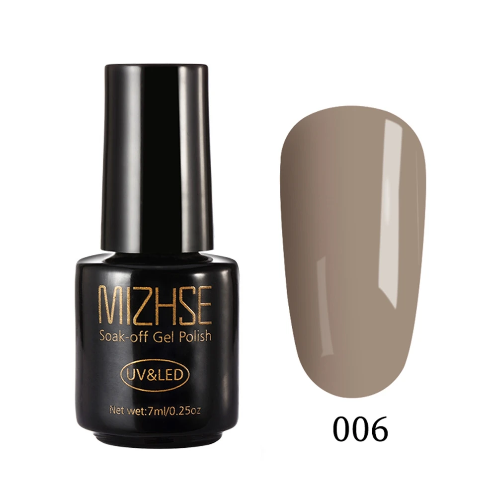 BKF006 MIZHSE 7 мл УФ-гель для ногтей УФ светодиодный Lakier hybrydowin Гибридный гвоздь гель, полирующие средства Vernis Полупостоянный УФ светодиодный Гель-лак - Цвет: BKF006