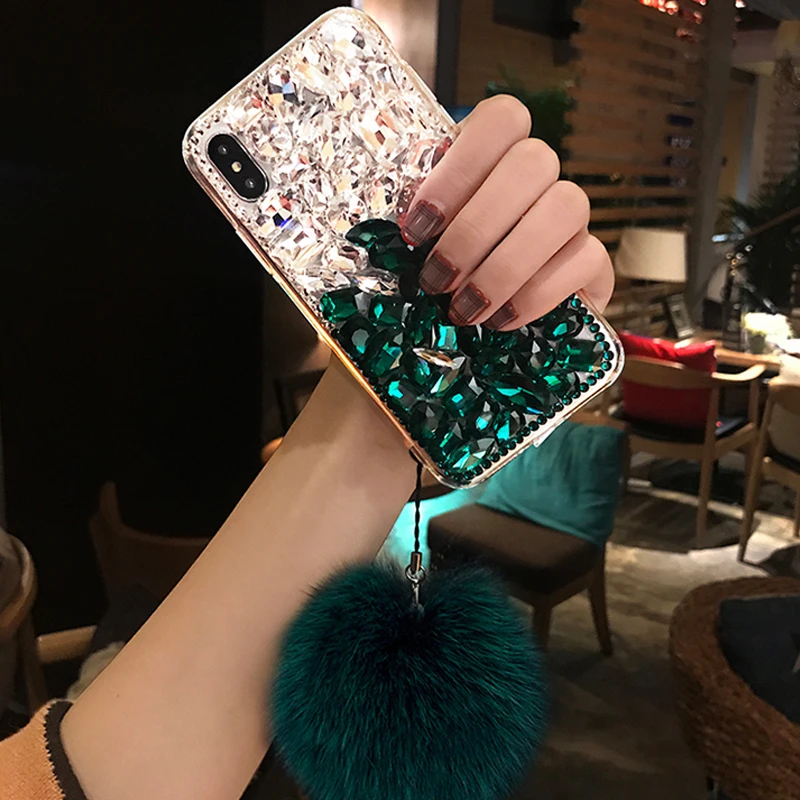 Для Samsung Note9 Note8 S10 S9 S8 Plus роскошный модный чехол для телефона с алмазными блестками