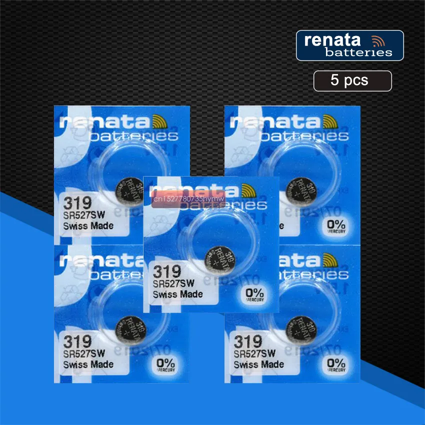 5 шт. розничная Длительный 319 SR527SW SR527 V319 часы кнопка батареи монета сотового швейцарского производства