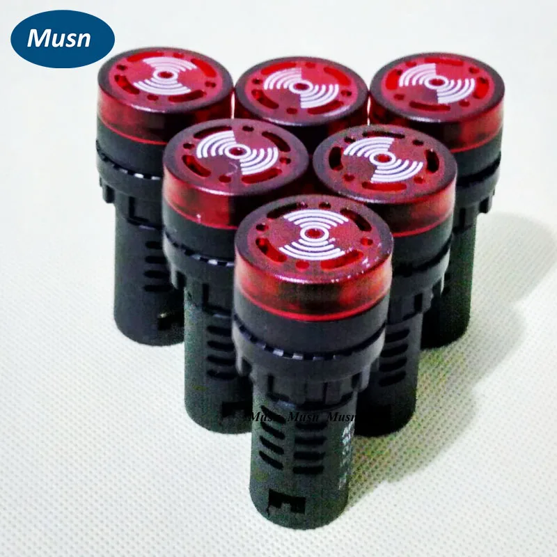 10 шт./лот AD16-22SM Световой индикатор сигнальная лампа вспышка зуммер 12 В 24 220 380 |