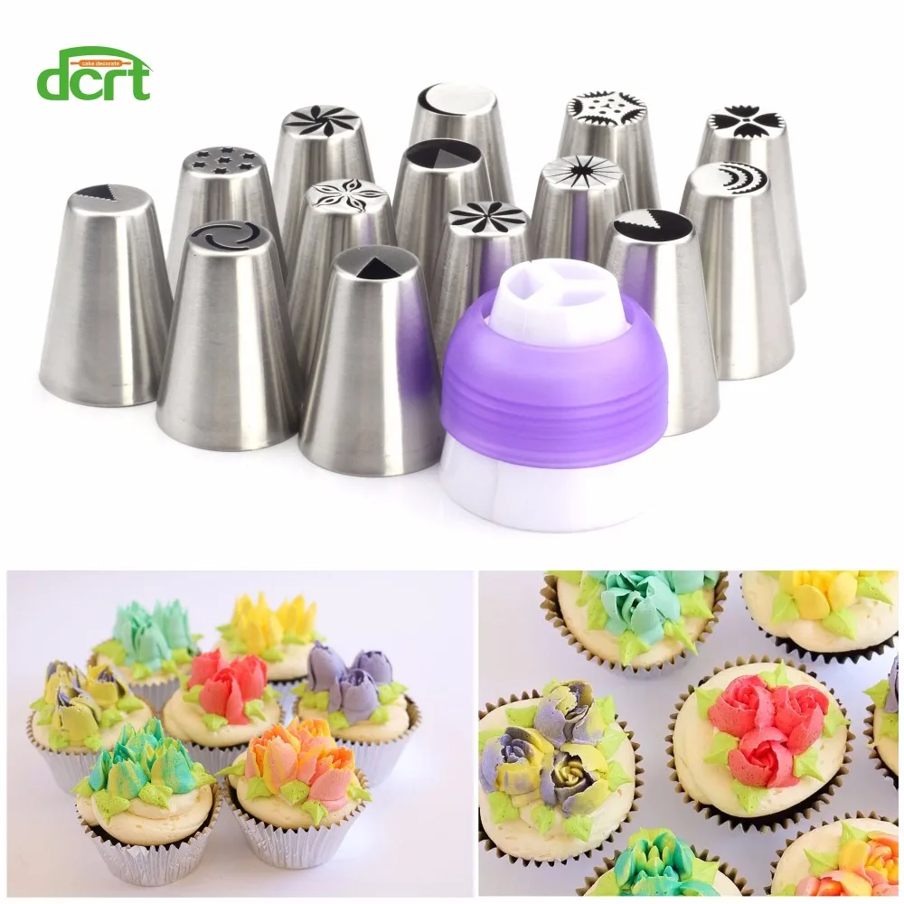 64 шт. сопла из нержавеющей стали Кондитерские глазурь трубопроводы Набор насадок