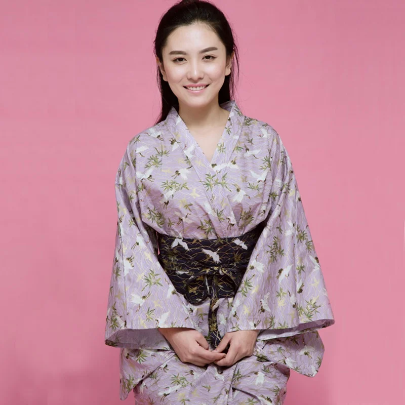Женский юката для женщин haori Япония Гейша костюм obi национальное платье