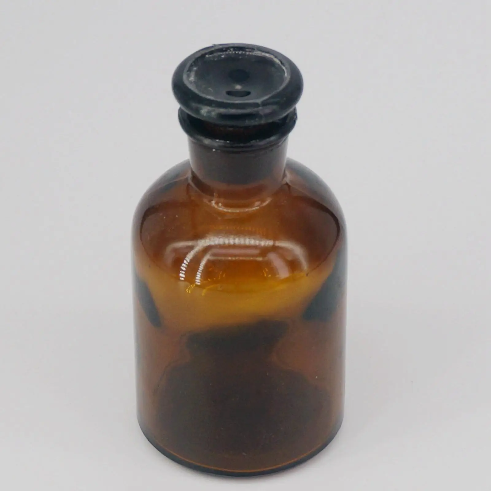 

125ml Brown Glass Narrow Mouth Bottle With Stooper Lab Chemistry Glassware