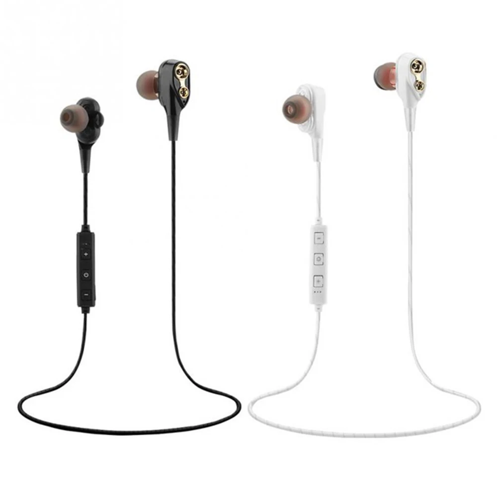 XT-21 Bluetooth наушники двойные движущиеся катушки магнитные басы четырехъядерные