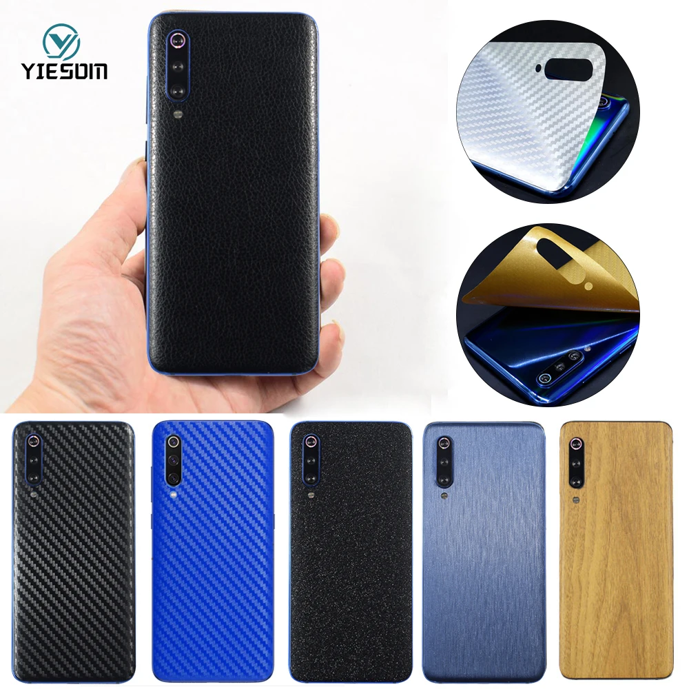 Phone Back Film For Xiaomi Mi 9 Mi9 8 Lite SE MiX3 Leather Carbon Fiber Skins Protective Sticker Redmi Note 5 Pro 7 |