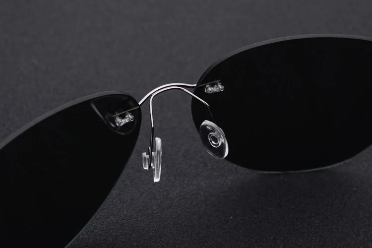 100% настоящий Титан без винта мужские солнцезащитные очки оправы женские