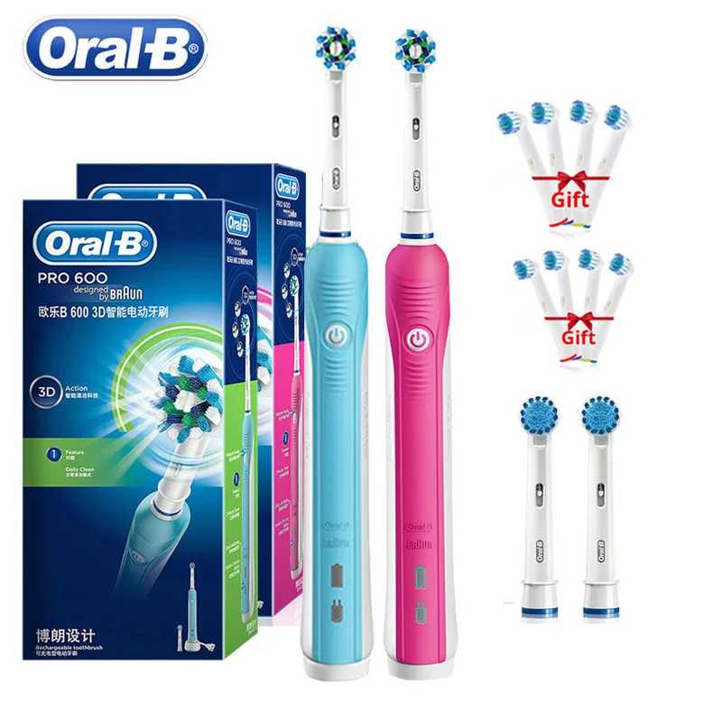 Зубная щетка Oral B 3D звуковая электрическая Аккумуляторный прибор для чистки