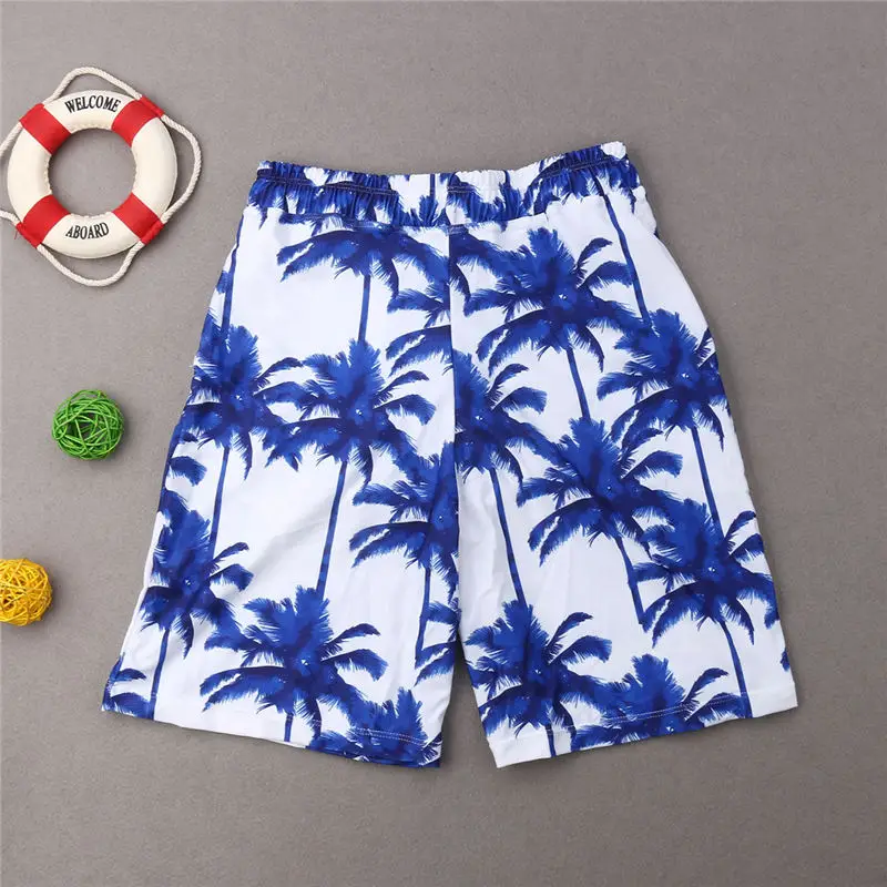 Family Matching Swimwear Father Son Shorts Trunks Swimsuit Mens Kids Boy Beachwear Summer Swimming Suit | Мать и ребенок