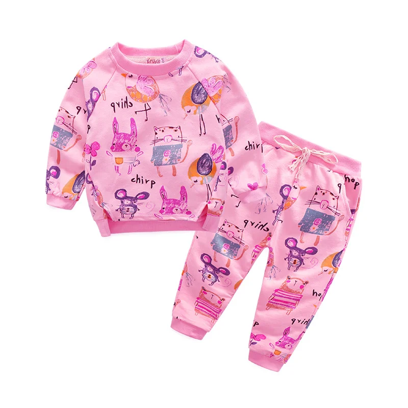 Весенне осенние комплекты для детей толстовки с длинными рукавами и Хлопковые