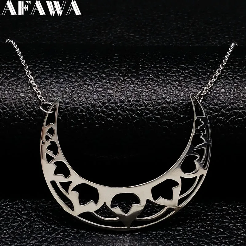 2021 Цветок Луна нержавеющая сталь колье для женщин изготовлено вручную
