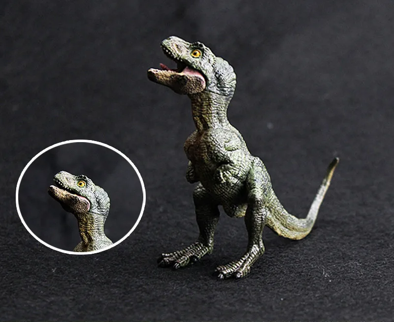 

Mini Tyrannosaurus Rex Baby PVC Dinosaur Toys Plastic Action Figures Jurassic World Park Static Model Boys Gift for Kids