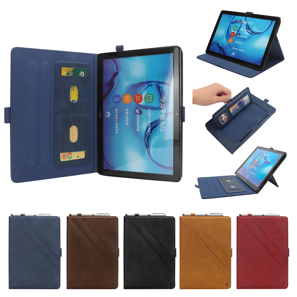 

Tablet Case For Huawei Mediapad M5 10 Pro 10.8 inch CMR-AL09 CMR-W09 PU Leather Multifunction Card Flip Stand Protective Cover