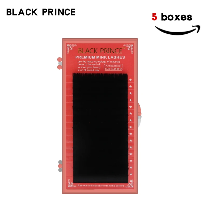 5 шт./партия накладные ресницы BLACK PRINCE 1's Blossom для наращивания ресниц 3D Магнитные