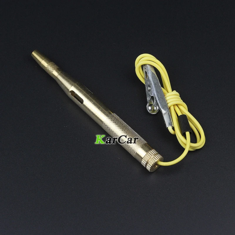 Новый Медный DC 6V/12V/24V тестер напряжения автомобиля тестовая ручка для мотоцикла