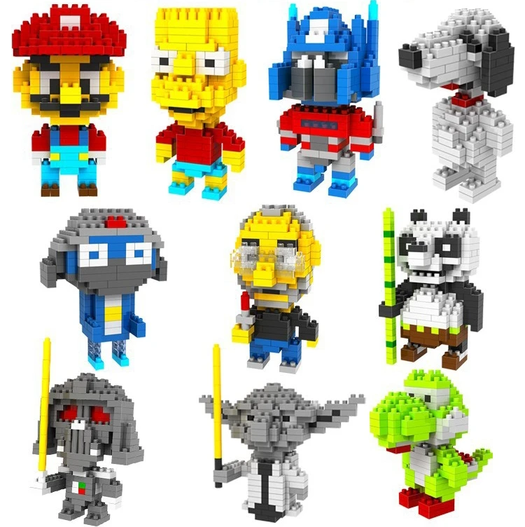 LOZ алмазные блоки маленький строительный кирпич Mario аукцион фигурка Star Yoda Juguetes