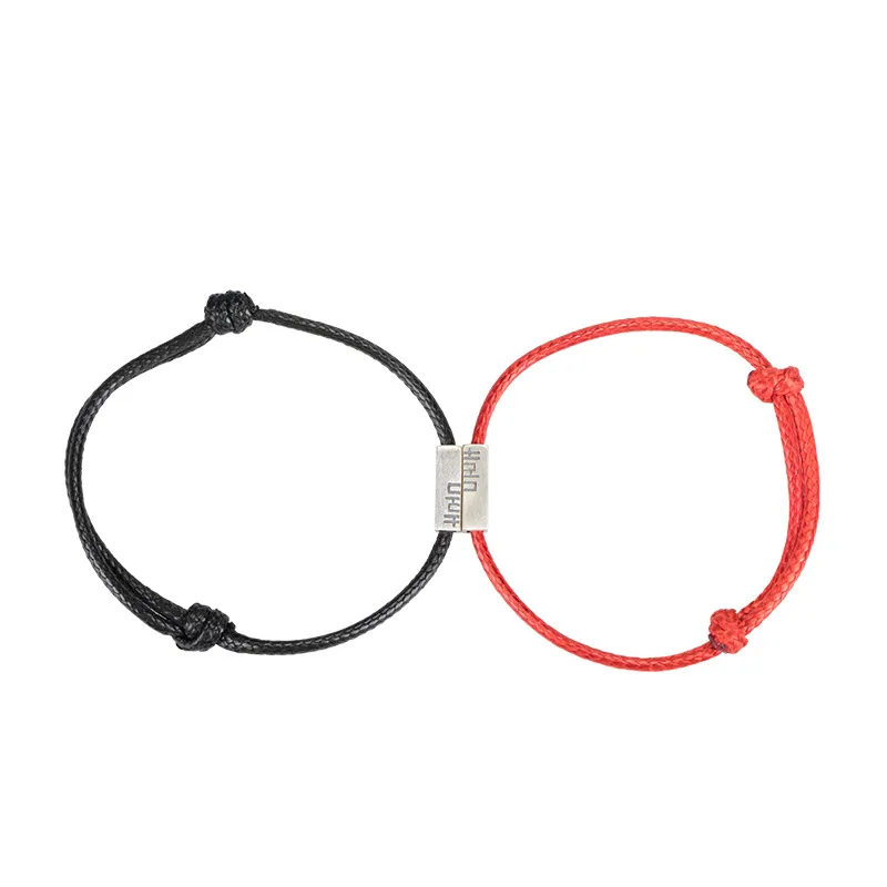 

100% 925 Sterling Silver Vintage Femme & Men Jewelry Flyleaf Couple Charm Bracelet For Women Bracelets & Bangles Chinese Style