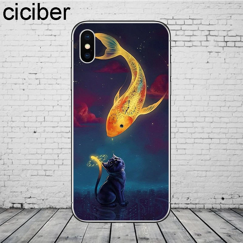 Чехол ciciber с животным котом для iPhone 11 Pro Max чехол для iPhone XR X XS MAX 7 8 6 6S Plus 5 5S SE чехол для телефона мягкий ТПУ чехол