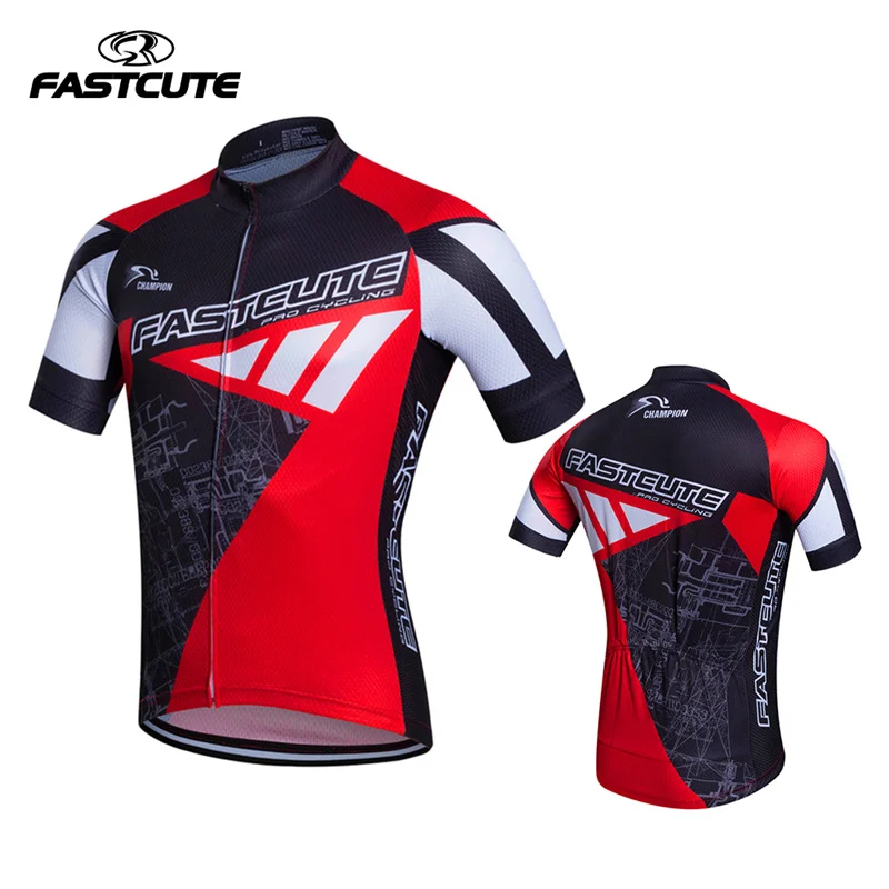 Оригинальный бренд FASTCUTE сплошной цвет велосипед короткий рукав Футболка MTB Ropa